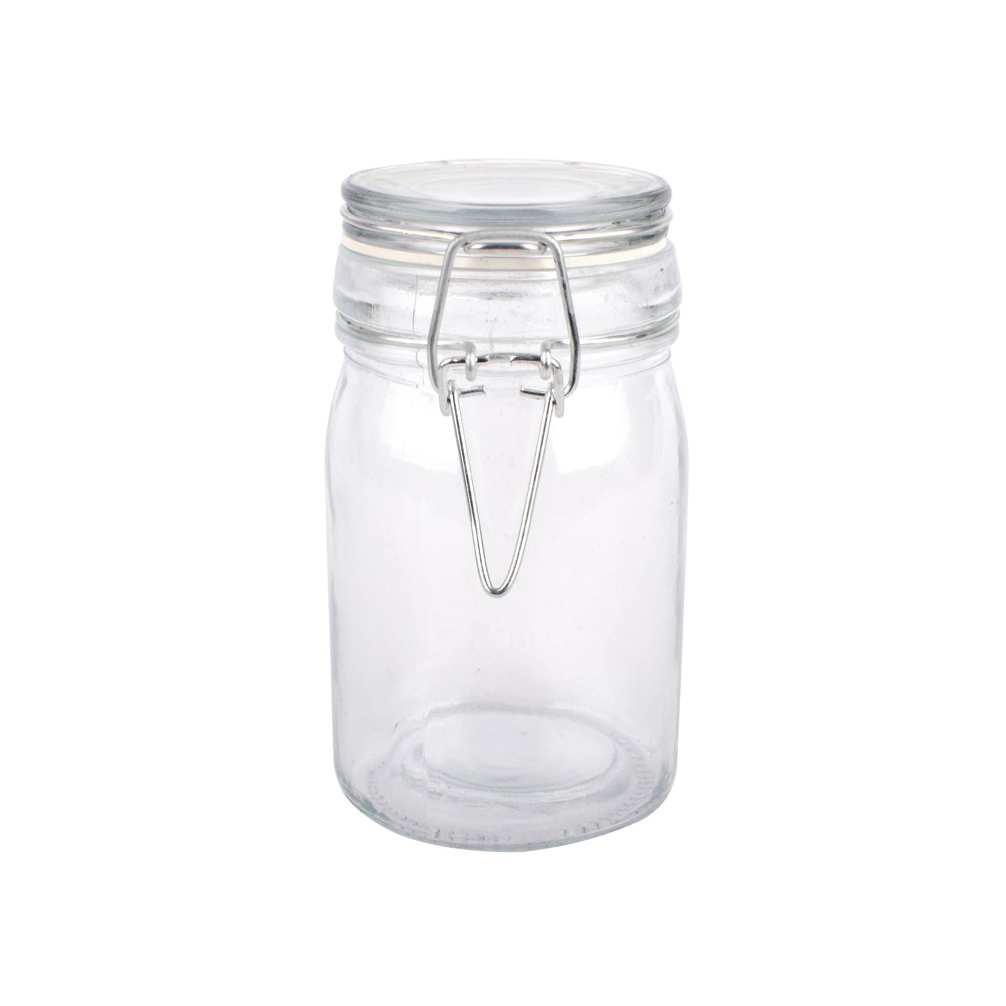 12 Pack: Round Glass Jar with Latch by Ashland®